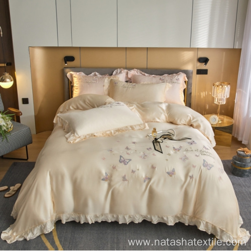 Lenzing Tencel Lace Embroidery bedding Set